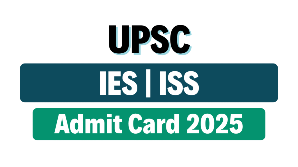 UPSC IES/ISS Result 2025